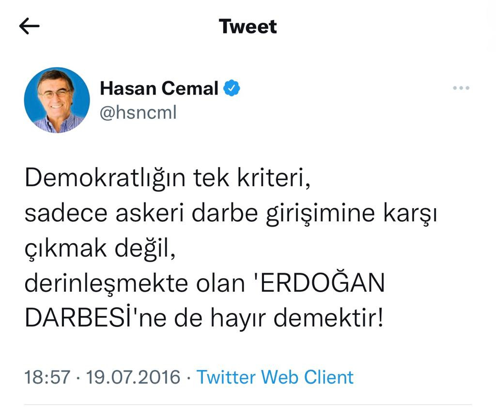 Hasan Cemal'in Twitter Paylaşımlarına Cumhurbaşkanı'na Zincirleme Hakaret Davası - Resim: 1
