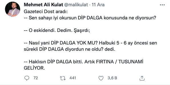 MAK Araştırma Başkanı Kulat: Dip Dalga Bitti Tsunami Geliyor - Resim: 1