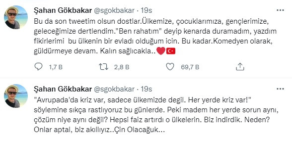 Şahan Gökbakar: Onlar Aptal, Biz Akıllıyız Çin Olacağuk.. - Resim: 1