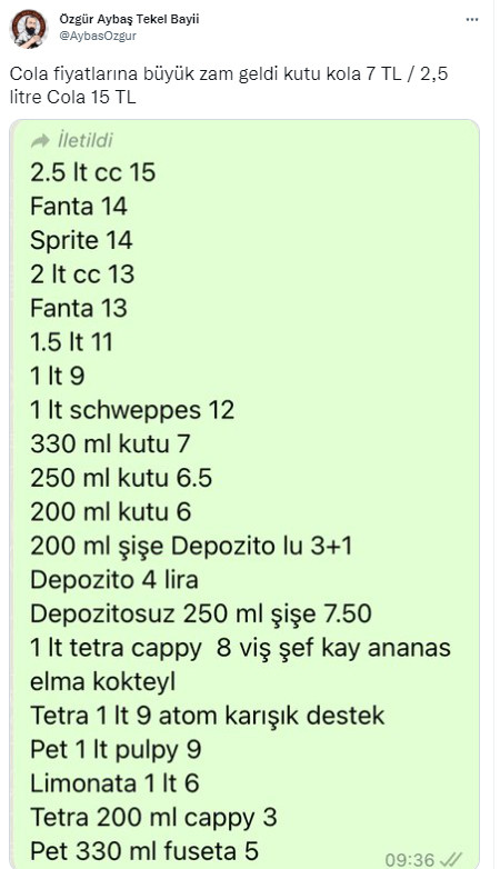 Coca Cola'ya Büyük Zam: Bir Kutu Kola 7 Lira Oldu - Resim: 1