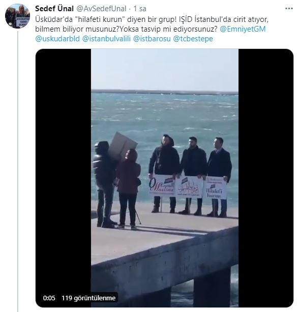 Üsküdar'da Hilafet Gösterisi Yaptılar - Resim: 1