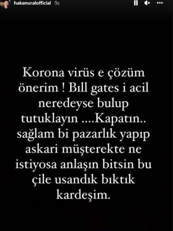 Hakan Ural Koronavirüse Çareyi Buldu: Bill Gates'i Tutuklayın - Resim: 1