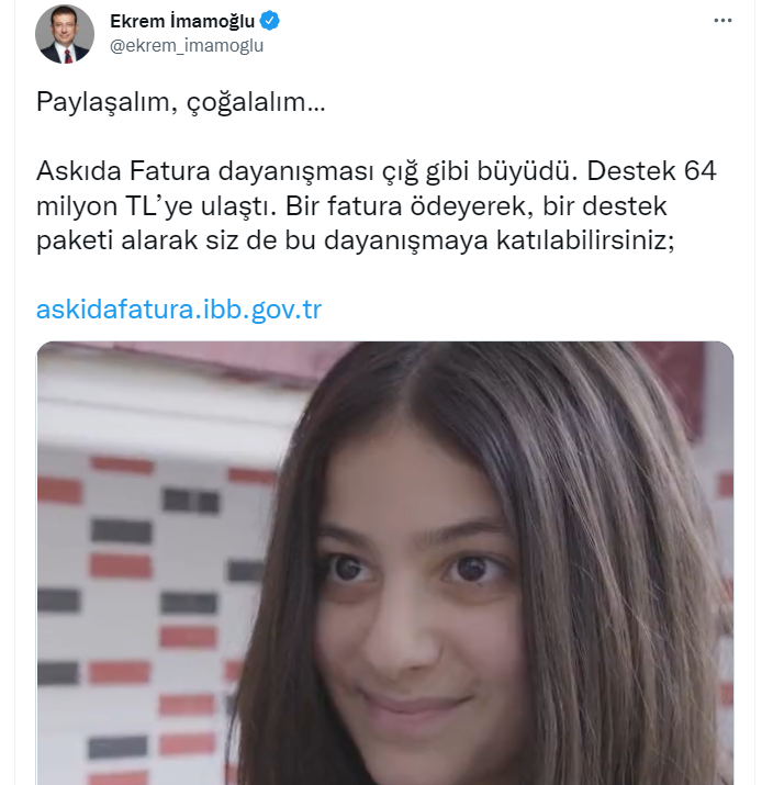 İmamoğlu: Askıda Fatura Dayanışması Çığ Gibi Büyüdü - Resim: 1