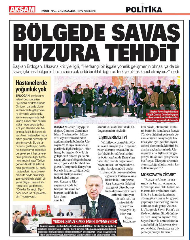 Erdoğan'ın Sezen Aksu Çıkışını Görmeyen Gazeteler - Resim: 1