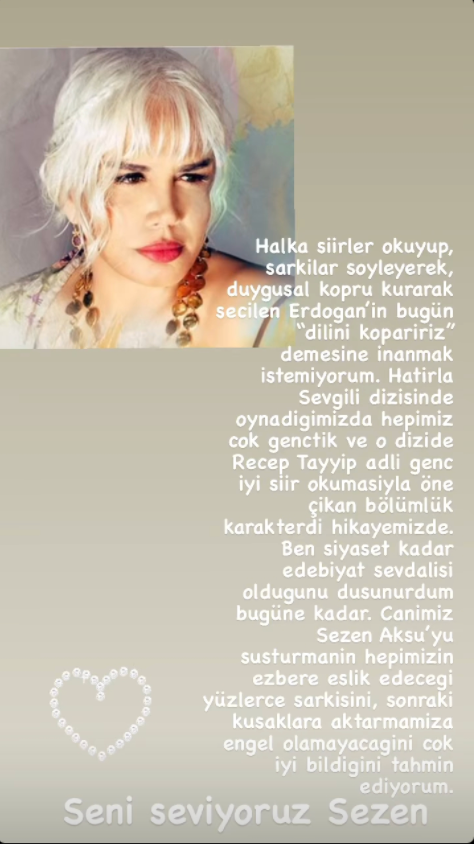 Beren Saat'ten Erdoğan'a Tepki: Edebiyata Sevdalı Olduğunu Düşünürdüm... - Resim: 1