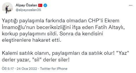 Fatih Altaylı'dan AKP'li Özalan'a Dava: Kanıtlasın Bakalım Televoleci! - Resim: 1