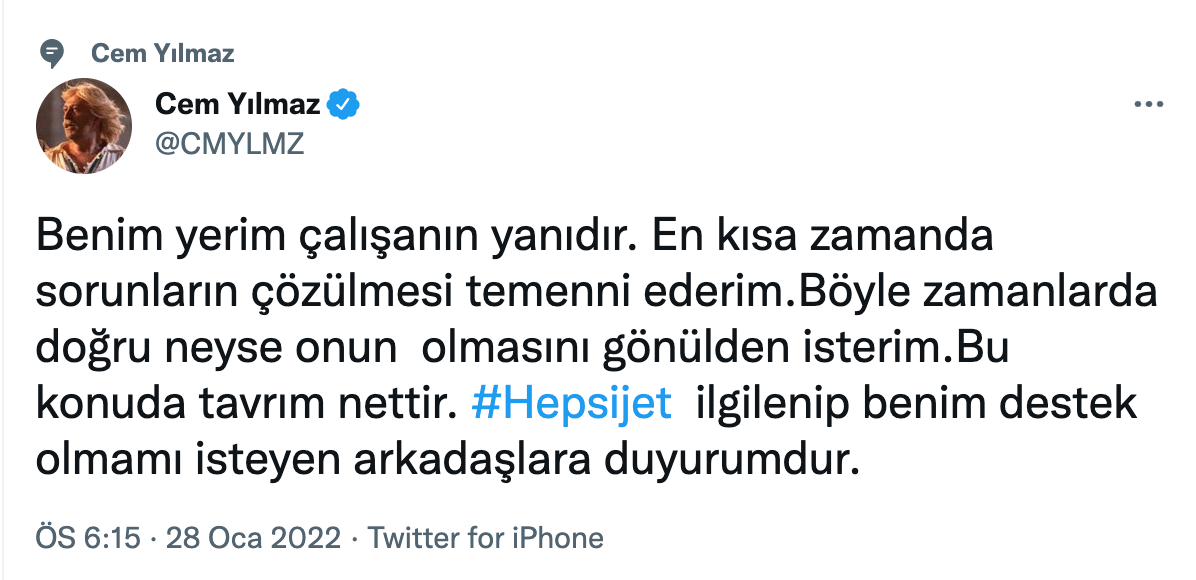 Cem Yılmaz: Benim Yerim Çalışanın Yanıdır - Resim: 1