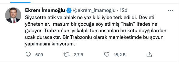 İmamoğlu: Siyasette Etik Ve Ahlak Ne Yazık ki İyice Terk Edildi - Resim: 1