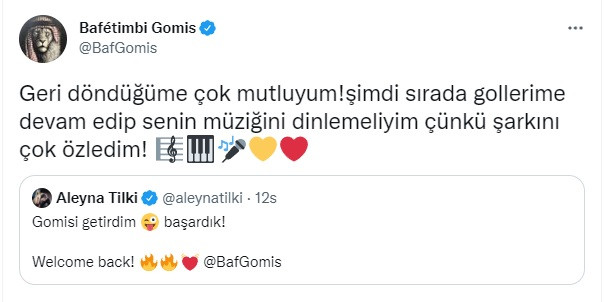 Aleyna Tilki ve Galatasaray'a Geri Dönen Gomis'ten Dikkat Çeken Mesaj - Resim: 1