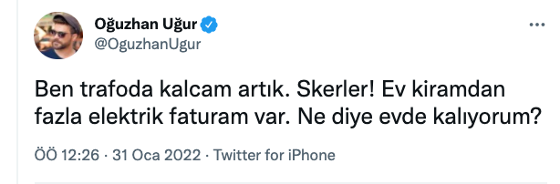 Oğuzhan Uğur'dan Elektrik Faturası İsyanı: Trafoda Kalacağım Artık - Resim: 1
