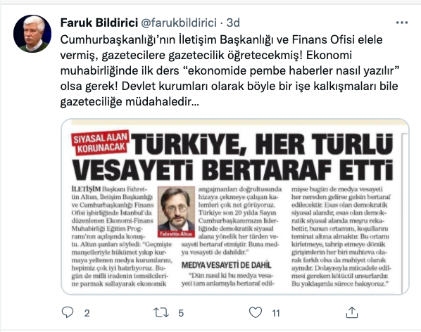 Medya Ombudsmanı Bildirici: Gazetecilere Gazetecilik Öğretecekmiş - Resim: 1