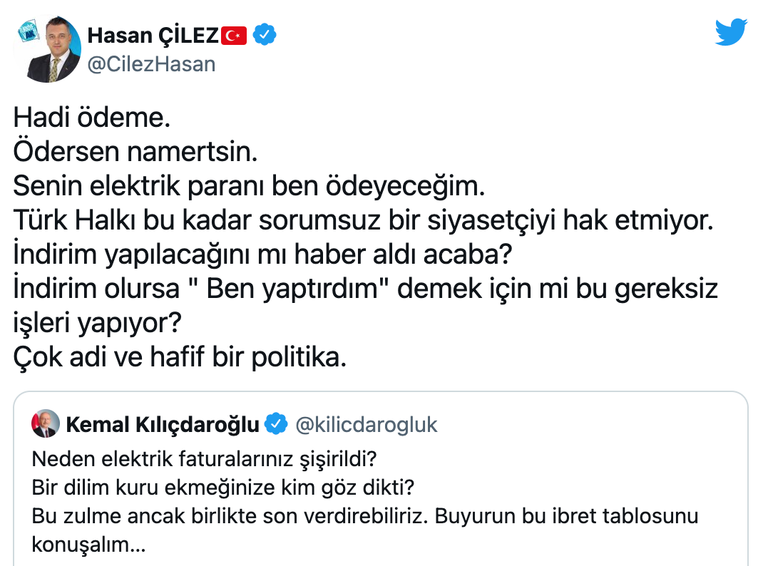 AKPli Çilez'den Kılıçdaroğlu'na: Ödersen Namertsin - Resim: 1