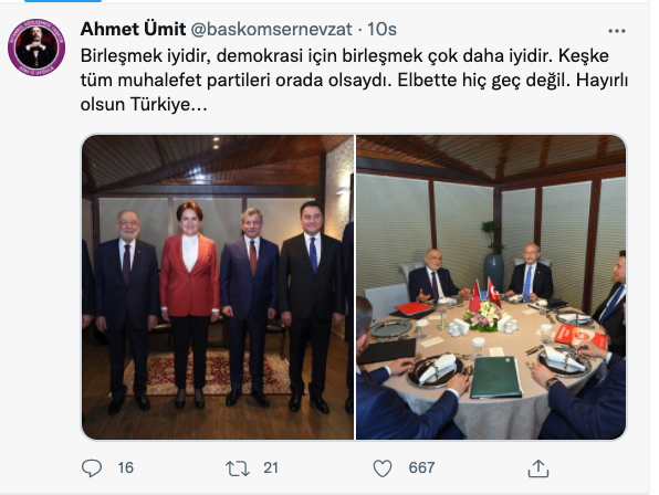 Ahmet Ümit: Birleşmek İyidir Hayırlı Olsun Türkiye - Resim: 1