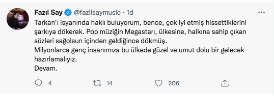 Fazıl Say: Tarkan’ı İsyanında Haklı Buluyorum - Resim: 1