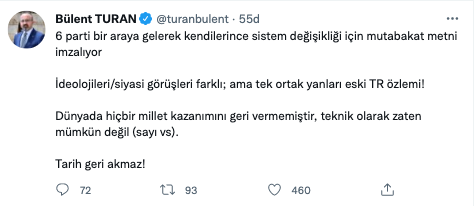 AKP'li Turan: Tek Ortak Yanları Eski Türkiye Özlemi - Resim: 1