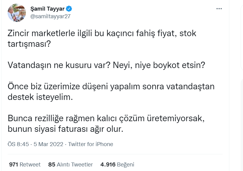 AKP'li Tayyar'dan Erdoğan'ı Kızdıracak Tepki: Bu Rezilliğe Rağmen... - Resim: 1