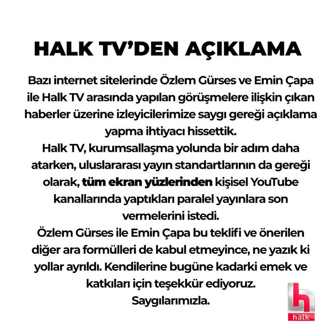 Emin Çapa ve Özlem Gürses Halk TV ile Yollarını Ayırdı - Resim: 1