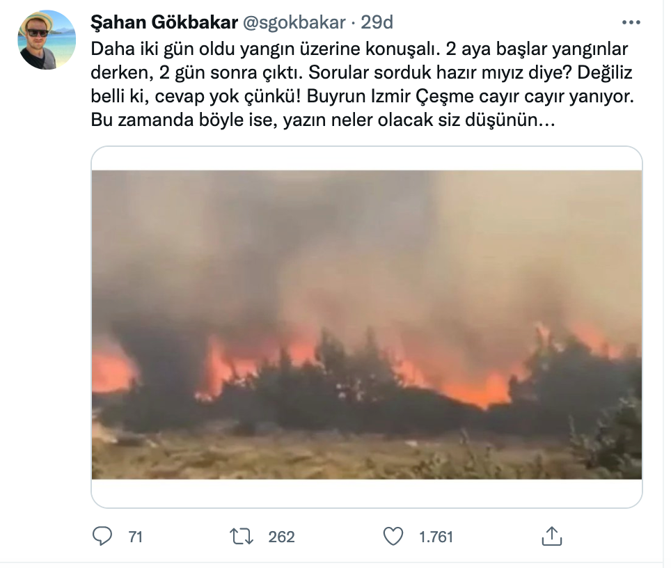 Şahan Gökbakar'dan Orman Yangını Çıkışı: 2 Aya Başlar Derken... - Resim: 1