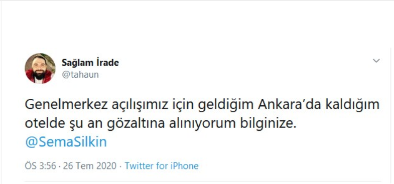 Eski Reisçi yeni Hocacı Sağlam İrade neden gözaltına alındı? - Resim: 1