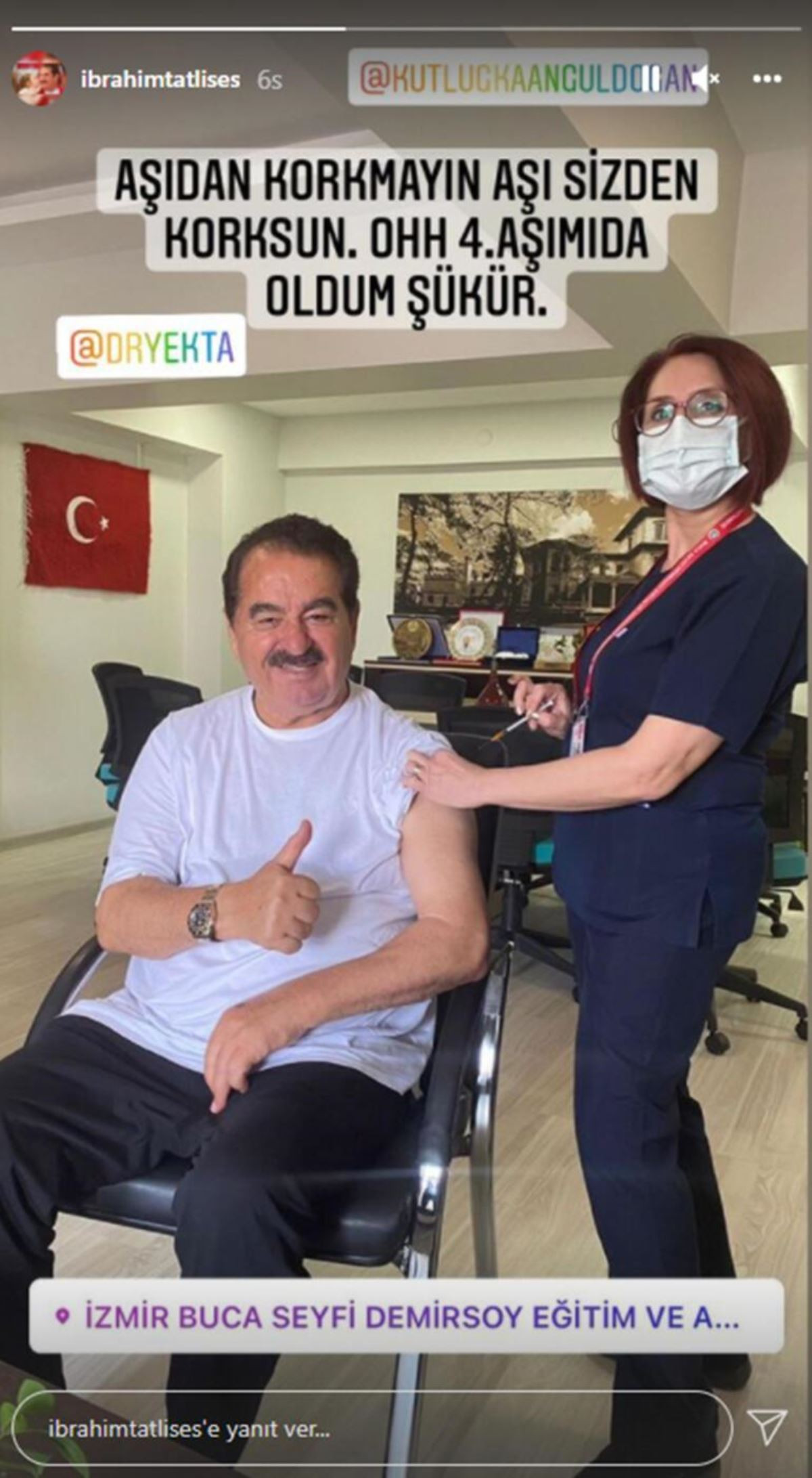 İbrahim Tatlıses'ten 4. Aşı Paylaşımı - Resim: 1