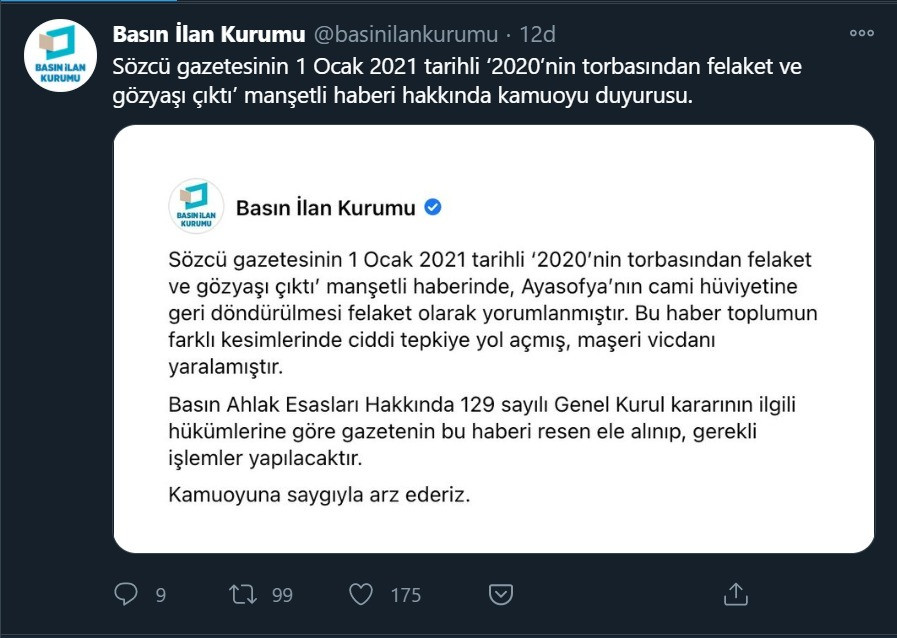 Son Dakika: Sözcü'nün Haberine İnceleme Başlatıldı - Resim: 1