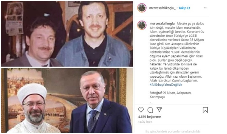 Ali Erbaş'ın kızından tartışma yaratacak LGBT açıklaması! - Resim: 1