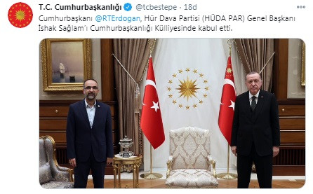 Erdoğan, MHP'ye bölücü diyen HÜDA PAR Başkanı ile Sarayda ne görüştü? - Resim: 1