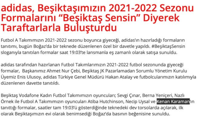 Beşiktaş Forma Tanıtımında Kenan Karaman Transferini Duyurdu - Resim: 1