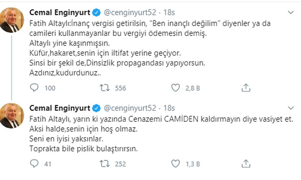 MHP’li vekilden Fatih Altaylı’ya tehdit: Seni en iyisi yaksınlar - Resim: 1