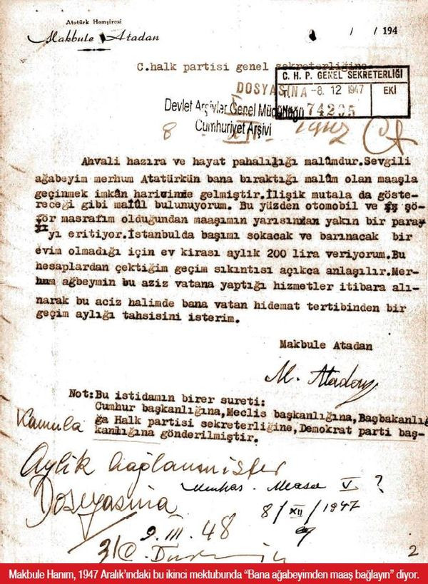Atatürk’ün kardeşi Makbule Hanım'ın olay mektubu - Resim: 4