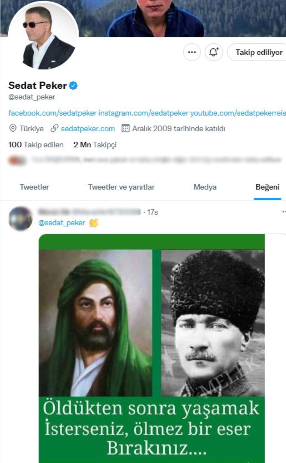 Sedat Peker Geri mi Dönüyor? Dikkat Çeken Paylaşım - Resim: 1