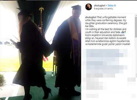 Ahu Tuğba’nın kızı Anjelik Calvin mezun oldu - Resim: 1