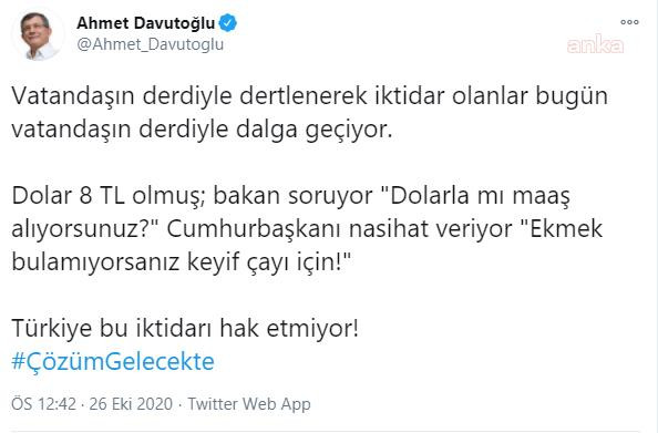 Davutoğlu: Türkiye bu iktidarı haketmiyor - Resim: 1