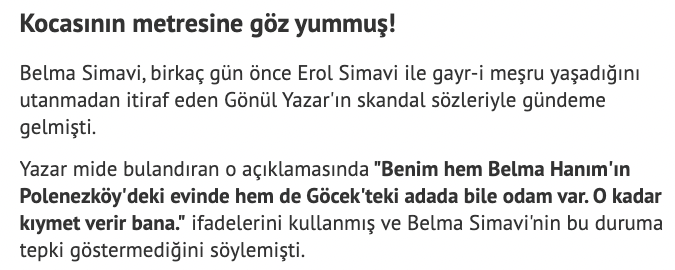 Yeni Akit Hayatını Kaybeden Belma Simavi'yi Hedef Aldı: Metresine Göz Yuman... - Resim: 2
