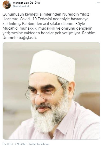 6 Yaşındaki Çocukla Evlenilir Diyen Nureddin Yıldız Koronavirüs'e Yakalandı - Resim: 1