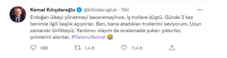 Kılıçdaroğlu, AKP'li Trollerin #YalancıKemal Etiketine Neden Destek Verdi? - Resim: 1