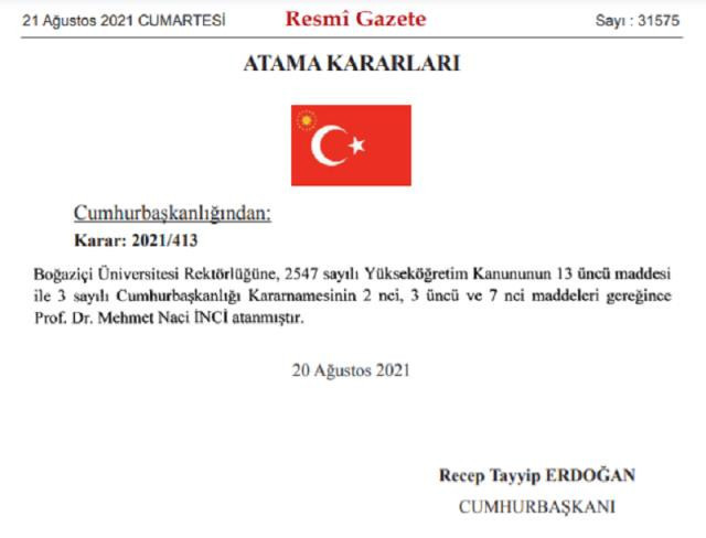 Boğaziçi Üniversitesi'nin Yeni Rektörü Belli Oldu - Resim: 1