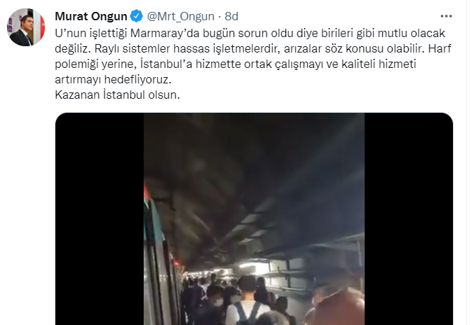 İBB Sözcüsü'nden Marmaray Göndermesi! Birileri Gibi Sevinecek Değiliz - Resim: 1