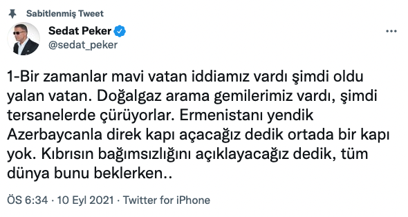 Sedat Peker'in Mesajlarındaki Erdoğan Detayı Dikkatlerden Kaçmadı! - Resim: 1