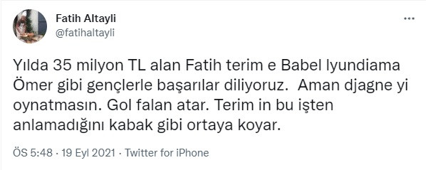 Altaylı'dan Flaş Fatih Terim Açıklaması: Yılda 35 Milyon TL Alan... - Resim: 1