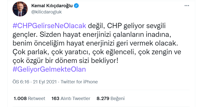 Kılıçdaroğlu: Gençler Hayat Enerjinizi Geri Vereceğim - Resim: 1