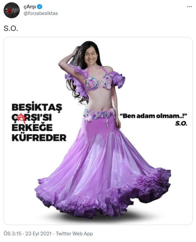 Çarşı Grubundan Dansöz Kıyafetli Serdar Ortaç Paylaşımı! - Resim: 1