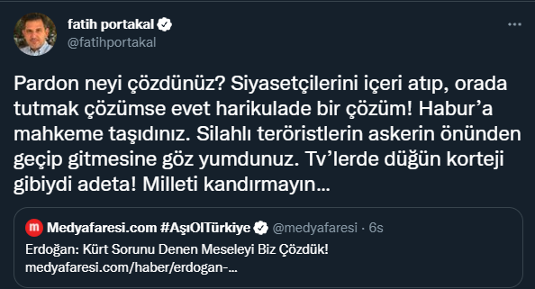 Fatih Portakal'dan Erdoğan'a Çok Sert Sözler! Milleti Kandırmayın - Resim: 1