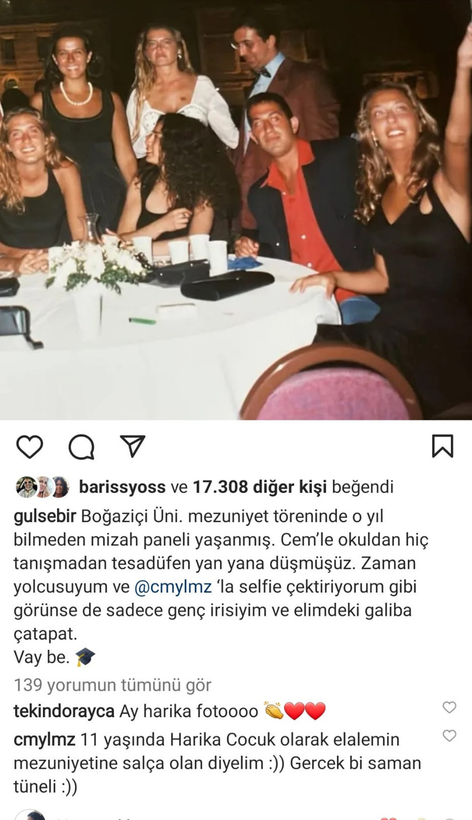 Gülse Birsel Cem Yılmaz ile Yıllar Önceki Pozunu Paylaştı: Tesadüfen Yan Yana Düşmüşüz... - Resim: 1