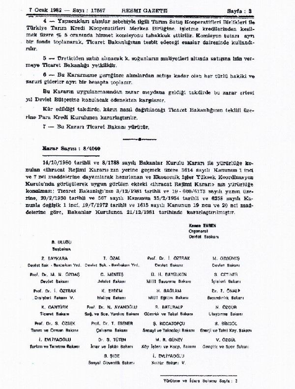 12 Eylül Askeri yönetimi 38 yıl önce soğanın depolarda çürümemesi için hangi kararı çıkarmış… - Resim: 3