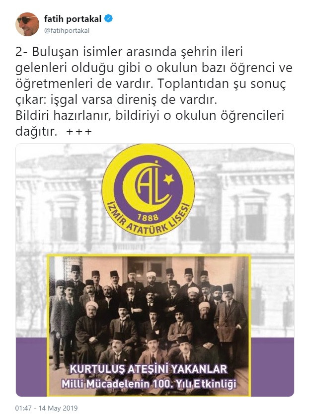 Fatih Portakal’dan İzmir Atatürk Lisesi paylaşımı: Dimdik ayakta.. - Resim: 2