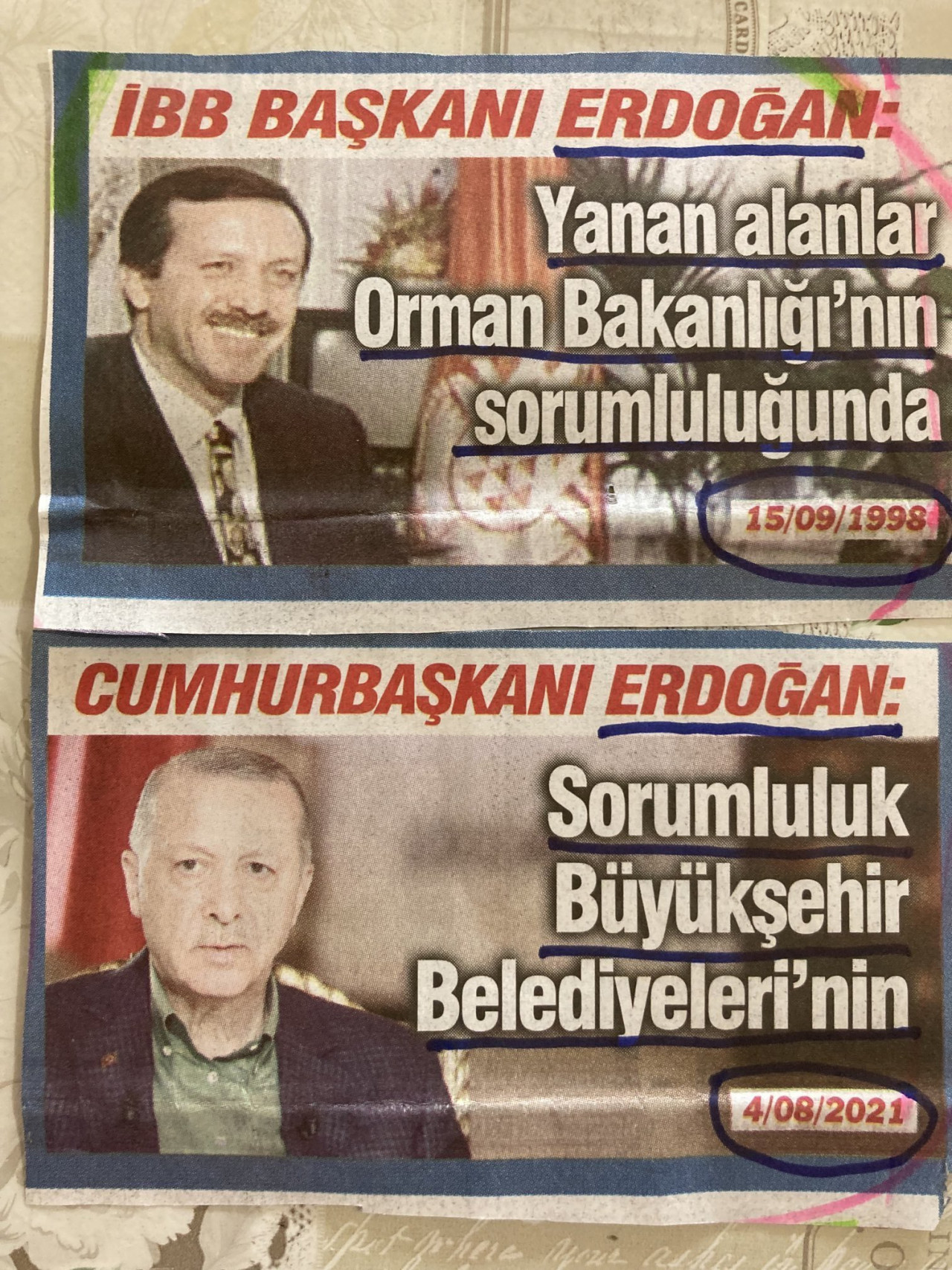 Erdoğan İBB Başkanı'yken: Yanan alanlar Orman Bakanlığı'nın Sorumluluğunda - Resim: 1