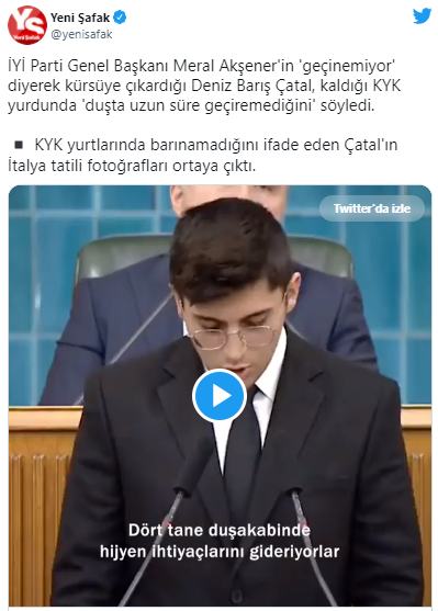 İYİ Parti Grubunda Konuşan Öğrenci'den Yeni Şafak'a: Tatil Değil Erasmus... - Resim: 1