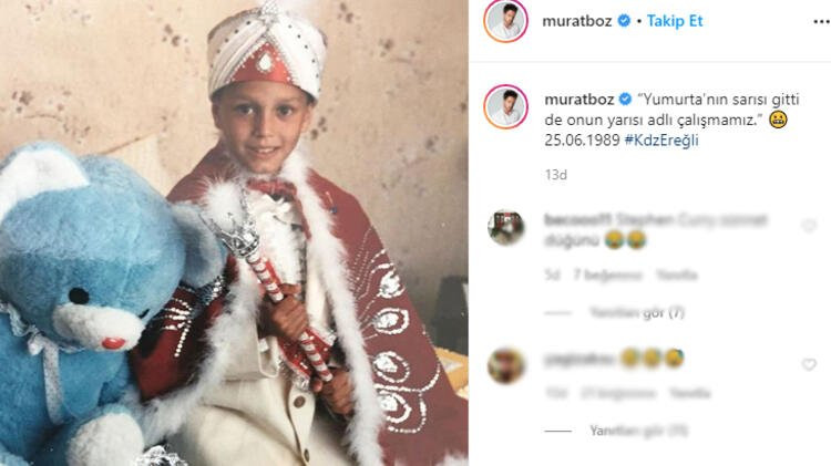 Murat Boz'un sünnetlik fotoğrafı sosyal medyada olay oldu - Resim: 1