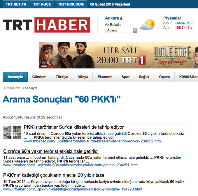 TRT bodrum katında 60 ölü haberini kaldırdı - Resim: 1